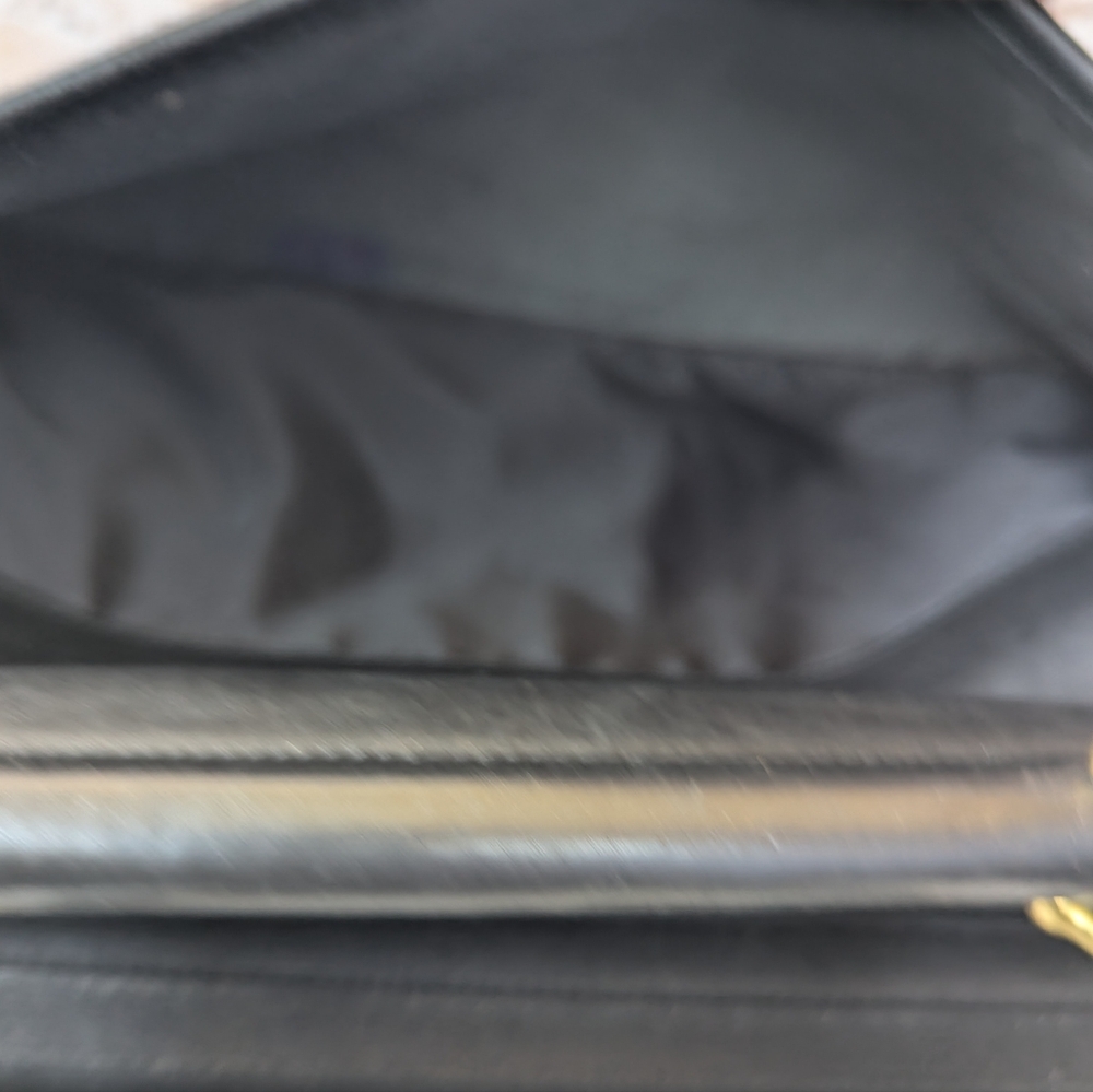 Coach  Vintage Lenox Black Leather Briefcase with Gold Accents - Picture 16 of 16
